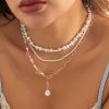 3Pcs Beaded Layered Necklace