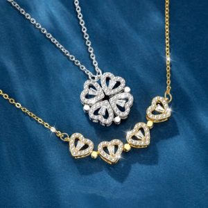 Detachable Four-Leaf Clover Deformed Necklace