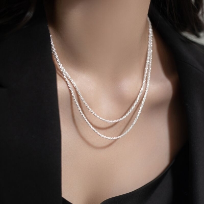 Sparkling Gypsophila Necklace