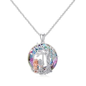 Thank You for Being My Unbiological Sister Tree of Life Sisters Necklace