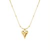 Mini Heart Charm Clavicle Necklace