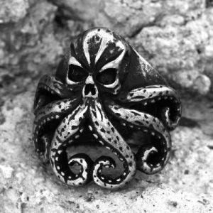Octopus Skull Stainless Steel Animal Ring