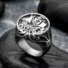 Sailing Ship Storm Sailor Stainless Steel Ring