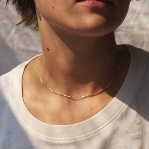 Sterling Silver O-Shape Combined Chain