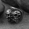 Two-face Stainless Steel Skull Ring