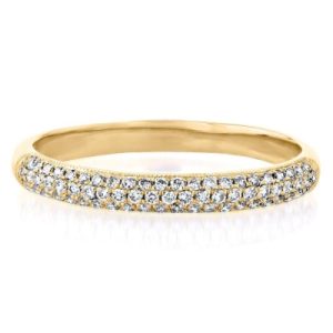 Classic Micro Diamond Eternity Band in Gold