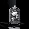 Gun Skull Stainless Steel Dog Tag