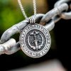 Vanir Sword and Viking Ship Stainless Steel Pendant