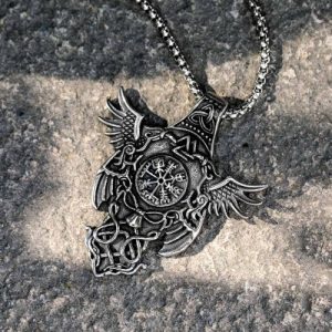 Vegvisir Celtic Eagle Stainless Steel Pendant