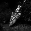 Spearhead Stainless Steel Valknut Pendant