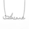 Iced Custom Letters Name Necklace with Tennis Chain