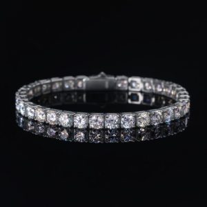 S925 Silver Moissanite 5mm Tennis Bracelet