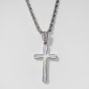 Micro Pave Diamonds Cross Pendant