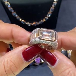 Emerald Cut S925 Silver Stylish Ring