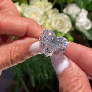 3-Stones Forever Love Heart Cut S925 Silver Ring