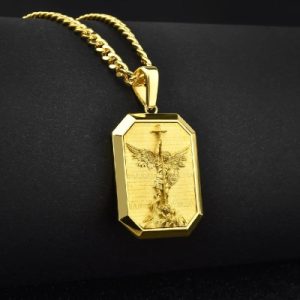 Archangel Saint Michael Dog Tag Pendant