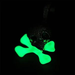 Iced Skull and Crossbones Luminous Pendant