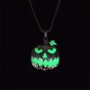 Halloween Glowing Pumpkin Pendant Necklace