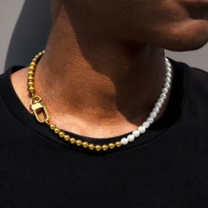 7mm Half Beads and Pearl Chain