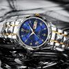 Waterproof Luminous Stainless Steel Two-tone Quartz Men's Watch