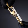 7mm Half Beads and Pearl Bracelet