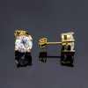 Round Cut Stud Earring