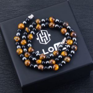 Yellow Tiger Eye Stone Chain