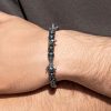 Eagle Black Gallstone Beaded Stretch Bracelet