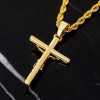 Crucifix Cross Pendant in Gold