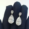 Captivating Pear Cut Drop Earring in Sterling Silver