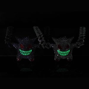 Iced Glow in the Dark Demon Evil Cuban Chain