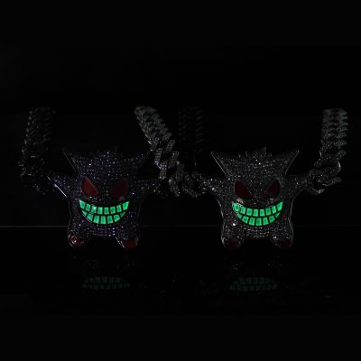 Iced Glow in the Dark Demon Evil Cuban Chain