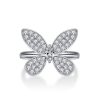 Delicate Butterfly Marquise Cut Ring in 925 Sterling Silver