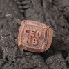 Iced Custom A-Z Baguette Letters Ring