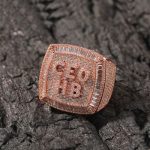 Iced Custom A-Z Baguette Letters Ring