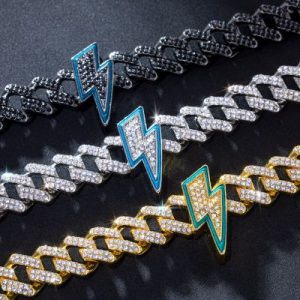 Iced Lightning 12mm Cuban Chain