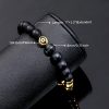 Eye of Amulet Black Beads Bracelet