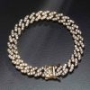 Iced 8mm Cuban Link Bracelet in Gold