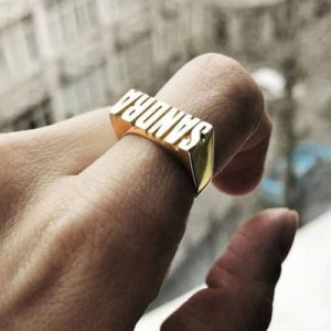 Classic Custom Name Ring