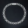 16mm 20'' Iced Infinity Link Chain in White Gold