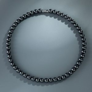 8mm Dark Grey Pearl Necklace