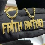 Customized Sharp Font Name Pendant
