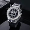 LED Flashing Sport Quartz Watch with Silicone Strap