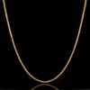 3mm Cuban Chain in Gold
