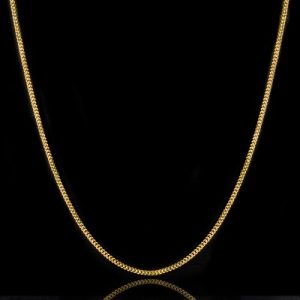 3mm Cuban Chain in Gold
