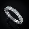 3mm Moissanite Eternity Band in S925 Sterling Silver
