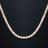 3mm Tennis Necklace in Gold