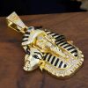 Egypt Pharaoh Magnetic Detachable Skull Mask Pendant in Gold