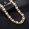 11mm 20'' Heart Infinity Link Chain in Gold