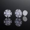 Iced Snowflake Magnetic Stud Earring